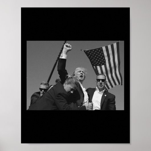 Trump vuistpomp 1 poster (Voorkant)