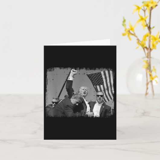 Trump vuistpomp 4 kaart (Gele Bloem)