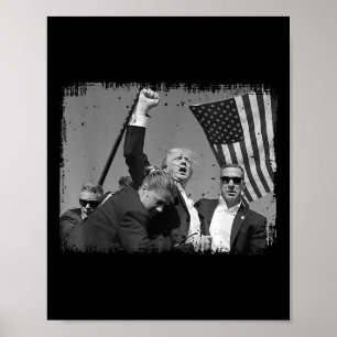 Trump vuistpomp 4 poster