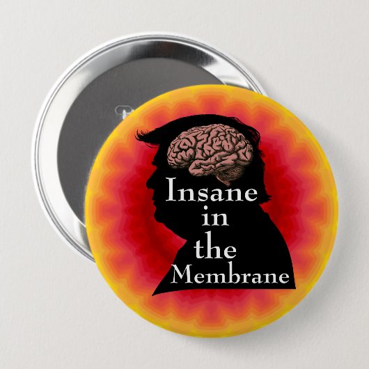 Trump/Waanzinnige Button (Voorkant /achterkant)