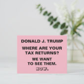 Trump Waar is je BTW-teruggave? Briefkaart (Staand voorkant)
