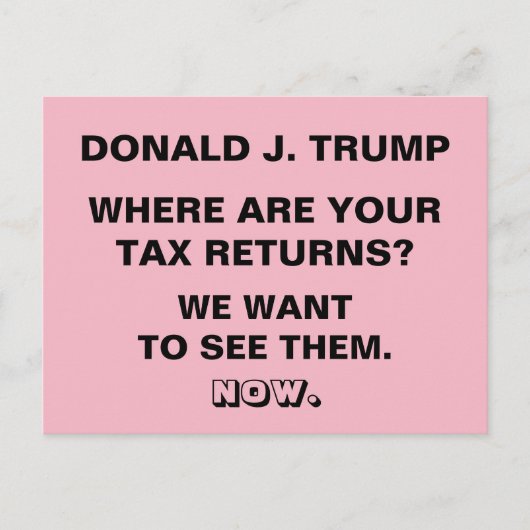 Trump Waar is je BTW-teruggave? Briefkaart (Voorkant)