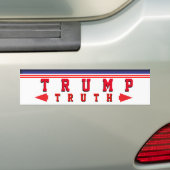 Trump waarheid bumpersticker (Op auto)