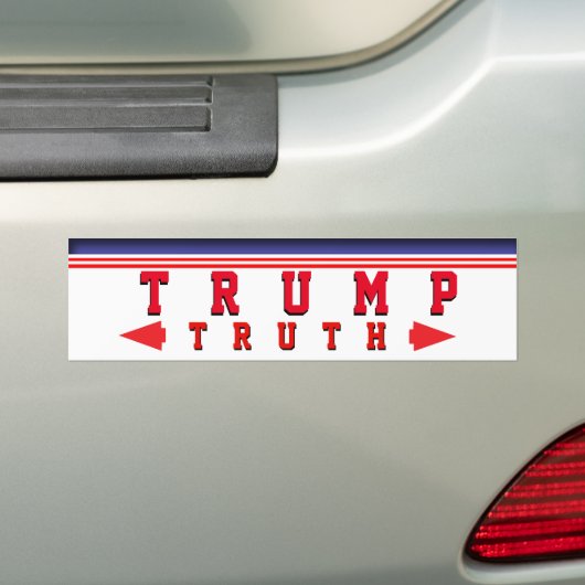 Trump waarheid bumpersticker (Op auto)