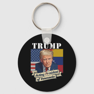 Trump Waarnemend President Van Venezuela Sleutelhanger
