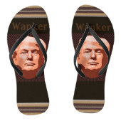 Trump Wanker Teenslippers (Voetbed)