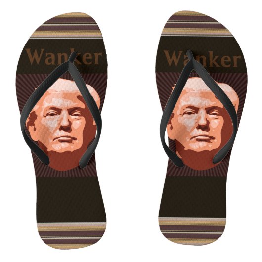 Trump Wanker Teenslippers (Voetbed)