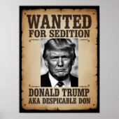 Trump Wanted Poster (Voorkant)