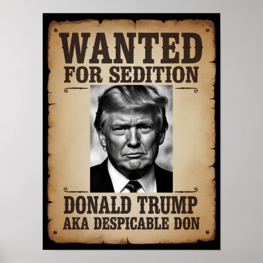 Trump Wanted Poster (Voorkant)