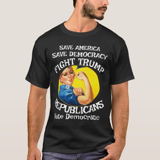 Trump warme kleuren t-shirt (Voorkant)