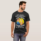 Trump warme kleuren t-shirt (Voorkant volledig)