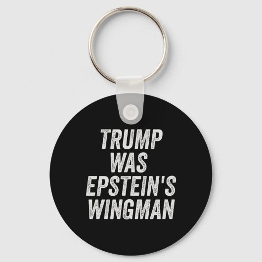 Trump was het Wingman-ontwerp van Epstein Sleutelhanger (Voorkant)
