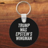 Trump was het Wingman-ontwerp van Epstein Sleutelhanger (Voorkant)