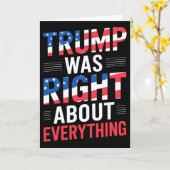 Trump Was Right About Everything Kaart (Gele Bloem)