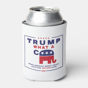 Trump. Wat een C*** - Anti-Trump campagne poster Blikjeskoeler