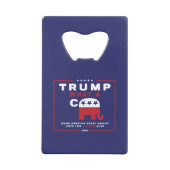Trump. Wat een C*** - Anti-Trump campagne poster - Creditkaart Flessenopener (Voorkant)