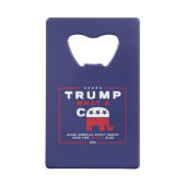 Trump. Wat een C*** - Anti-Trump campagne poster - Creditkaart Flessenopener (Achterkant)
