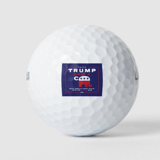 Trump. Wat een C*** - Anti-Trump campagne poster - Golfballen (Voorkant)