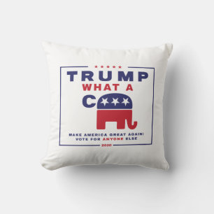 Trump. Wat een C*** - Anti-Trump campagne poster Kussen