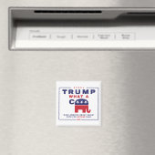 Trump. Wat een C*** - Anti-Trump campagne poster Magneet (Insitu (Vaatwasser))
