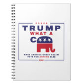 Trump. Wat een C*** - Anti-Trump campagne poster Notitieboek (Voorkant)