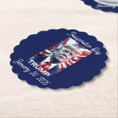 Trump Watch Party  Patriottisch Ontwerp Kartonnen Onderzetters (Gekanteld)