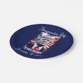 Trump Watch Party  Patriottisch Ontwerp Papieren Bordje (Gekanteld)