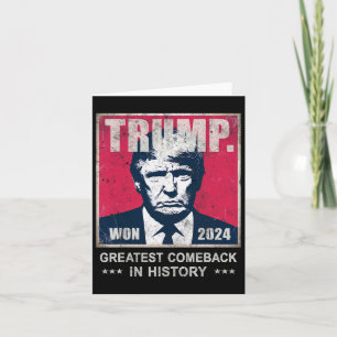 Trump We hebben de grootste comeck in de geschiede Kaart