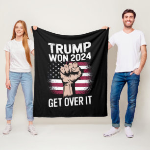 Trump We Won Wint Inauguratie 47 US President Fleece Deken