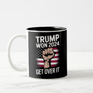 Trump We Won Wint Inauguratie 47 US President Tweekleurige Koffiemok