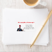 Trump: We zijn weer gezegde vrolijk kerstfeest Etiket (Insitu)