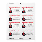 Trump: we zijn weer gezegde vrolijk kerstfeest etiket (Full Sheet)