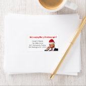 Trump: We zijn weer gezegde vrolijk kerstfeest Etiket (Insitu)