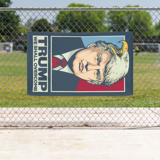 Trump We zullen overcomberen Spandoek (Insitu)
