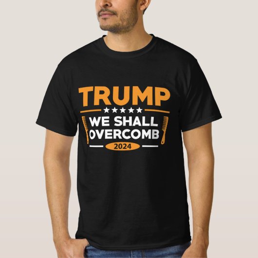Trump We zullen overcomberen T-shirt (Voorkant)