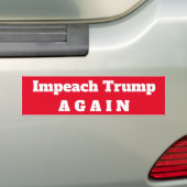 Trump weer afzetten… bumpersticker (Op auto)