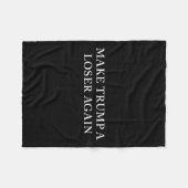 Trump weer een verliezer fleece deken (Voorkant (Horizontaal))