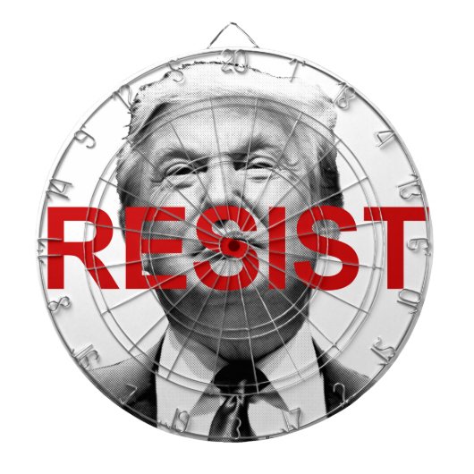 Trump weerstaan dartbord (Voorkant)