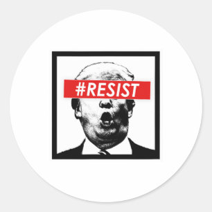 Trump weerstaan ronde sticker