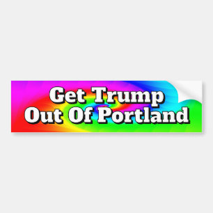 Trump weg uit Portland Bumpersticker