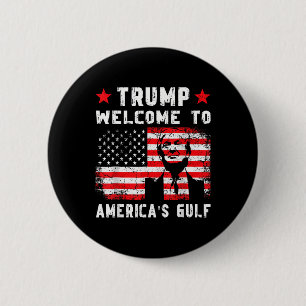 Trump welkom in Amerika's Golf Grappig Trump Mexic Ronde Button 5,7 Cm