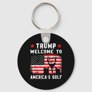 Trump welkom in Amerika's Golf Grappig Trump Mexic Sleutelhanger