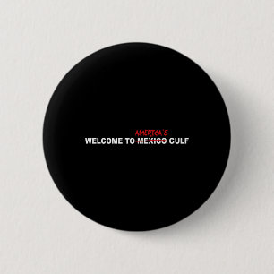 Trump Welkom in Amerika's Golf  Ronde Button 5,7 Cm