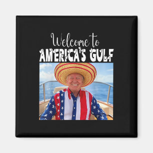 Trump welkom in de Amerikaanse Golf Funny Trump 20 Magneet