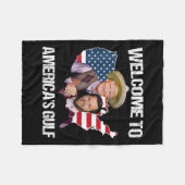 Trump welkom in de Golf Trump Vance Broer Fleece Deken (Voorkant (Horizontaal))