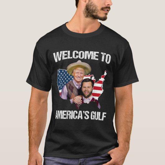 Trump welkom in de Golf Trump Vance Broer T-shirt (Voorkant)