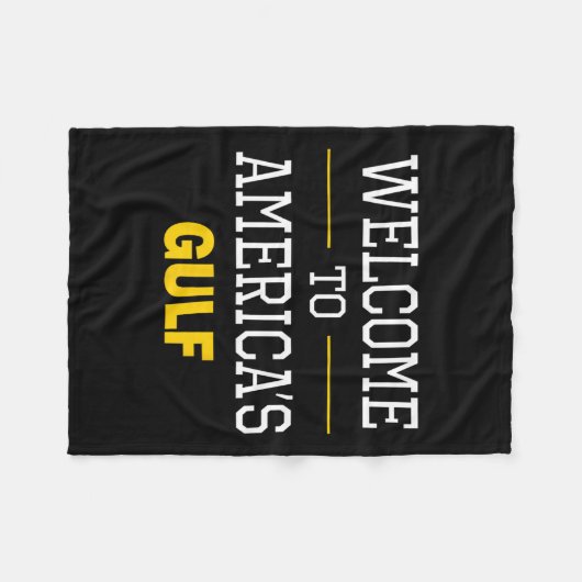 Trump welkom in Golf 1 Fleece Deken (Voorkant (Horizontaal))