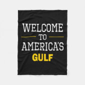 Trump welkom in Golf 1 Fleece Deken (Voorkant)