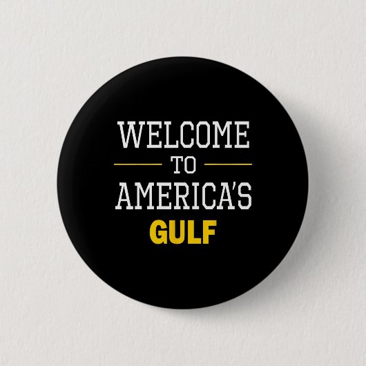 Trump welkom in Golf 1 Ronde Button 5,7 Cm (Voorkant)