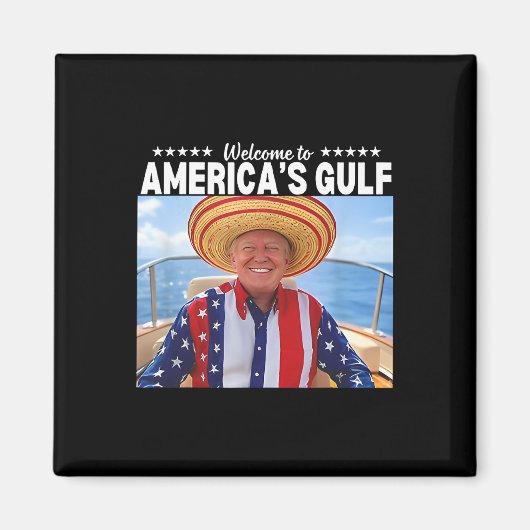 Trump welkom in Golf 2 Magneet (Voorkant)